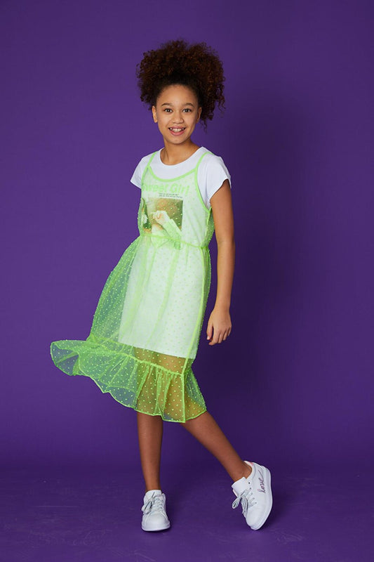 Girl's 2 Piece Tulle Dress