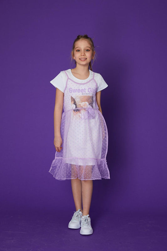 Girl's 2 Piece Tulle Dress