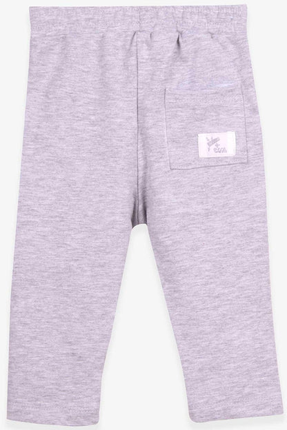 Boy's Sweatpants with Bag Pocket Light Gray Melange (Age 1-4)