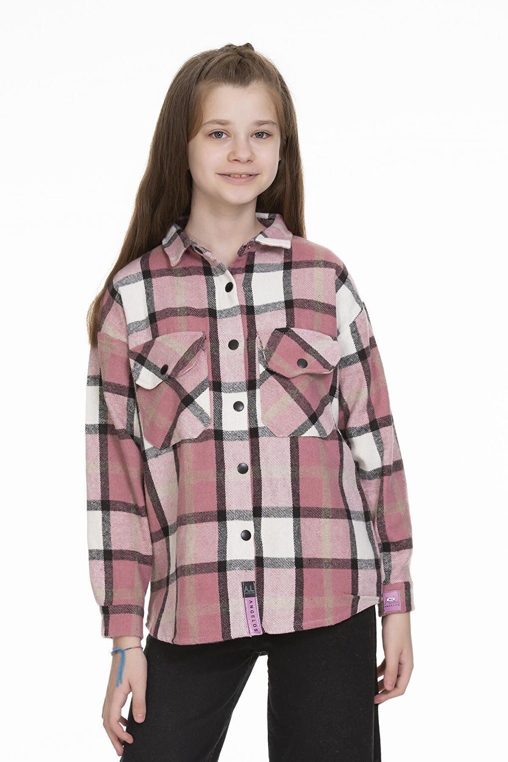 Girl's Plaid Shirt 9-14 Years Lx148