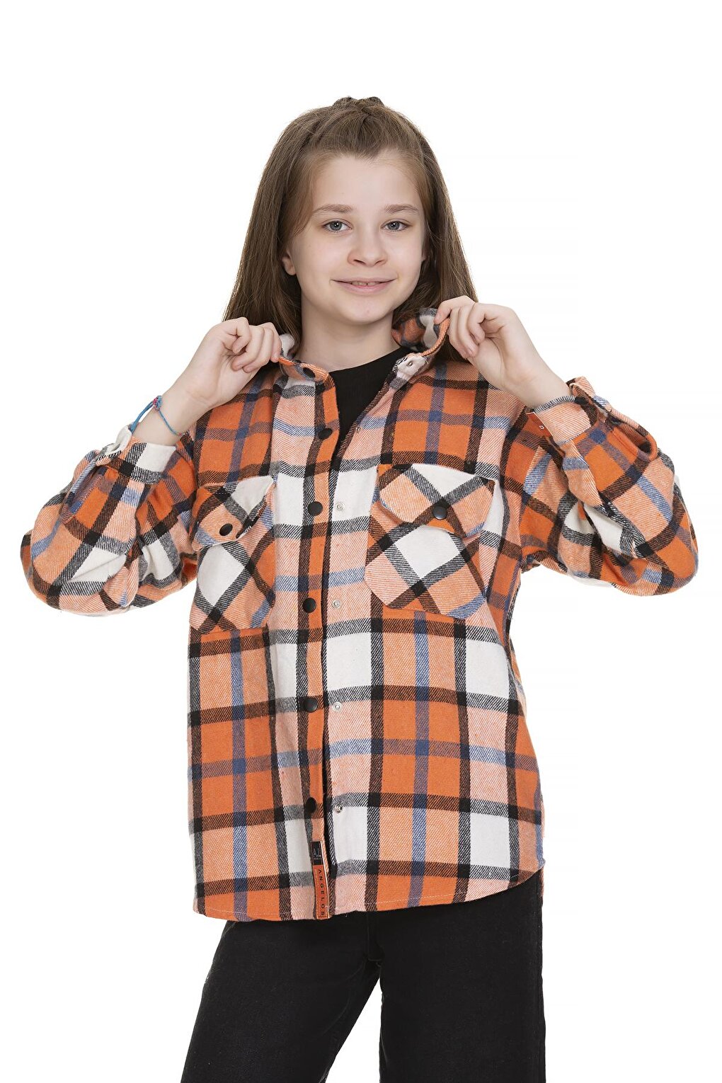 Girl's Plaid Shirt 9-14 Years Lx148