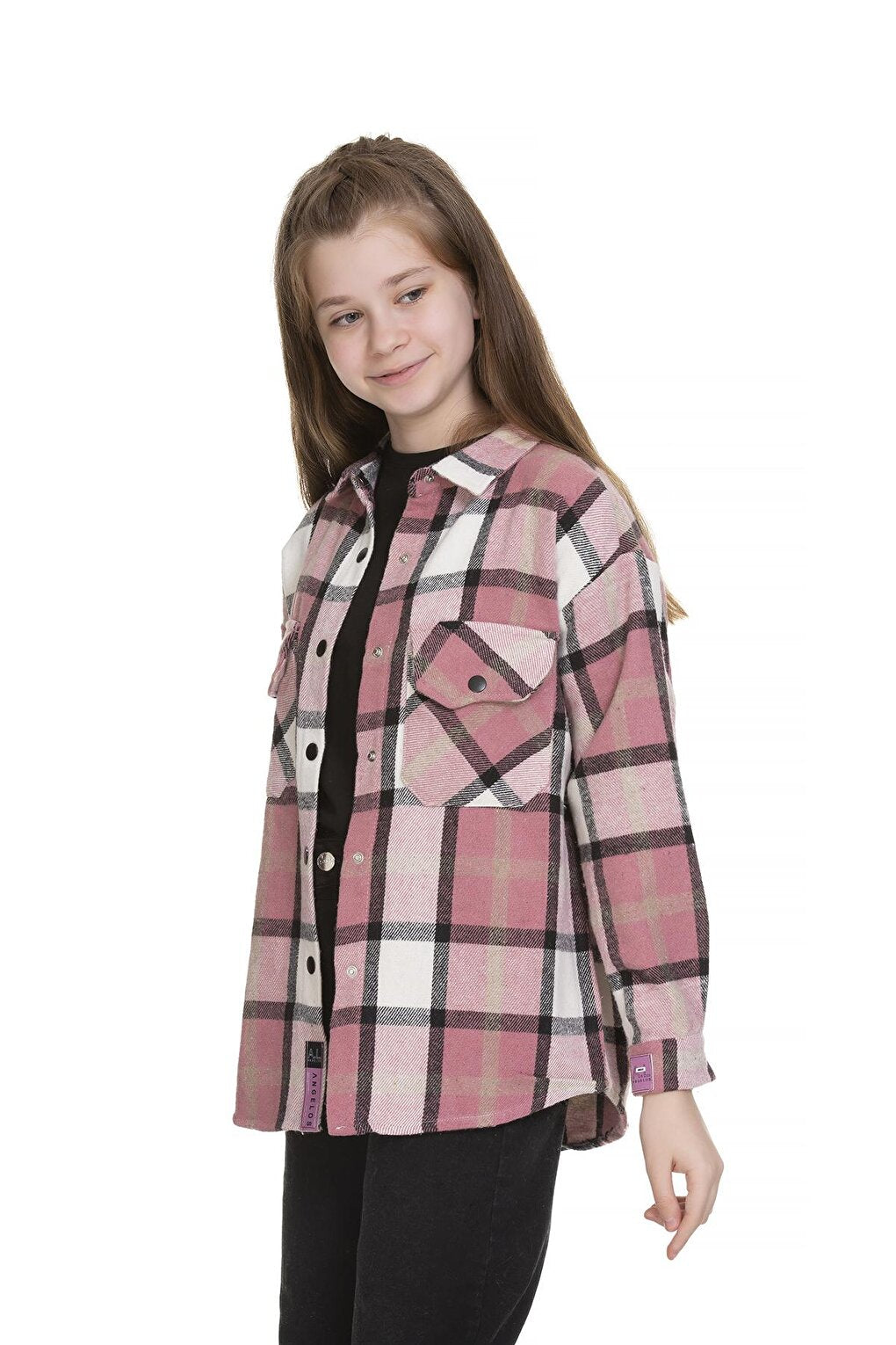 Girl's Plaid Shirt 9-14 Years Lx148