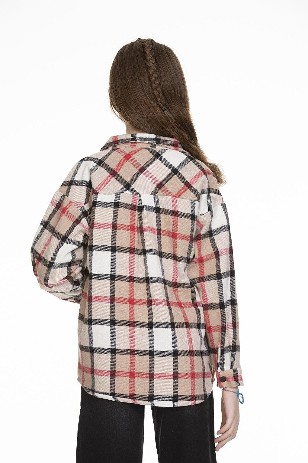 Girl's Plaid Shirt 9-14 Years Lx148