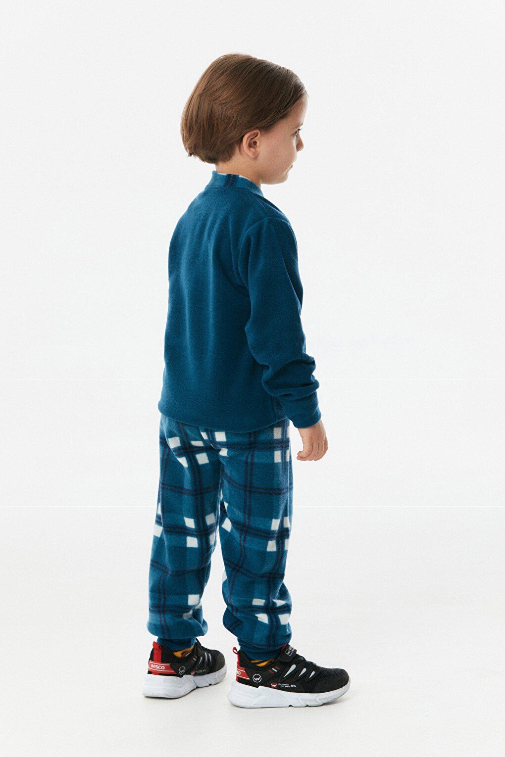 Embroidered Plaid Boys' Pajama Set