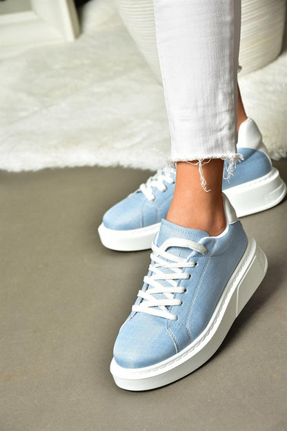 P848231410 Blue/White Women's Sneakers