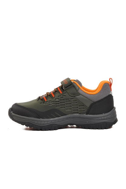 1572-F Khaki-Orange Children's Outdoor Shoes