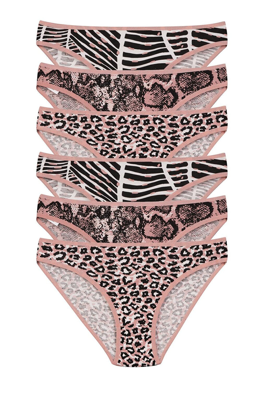 Women's Leopard Pattern Panties 6 Pack