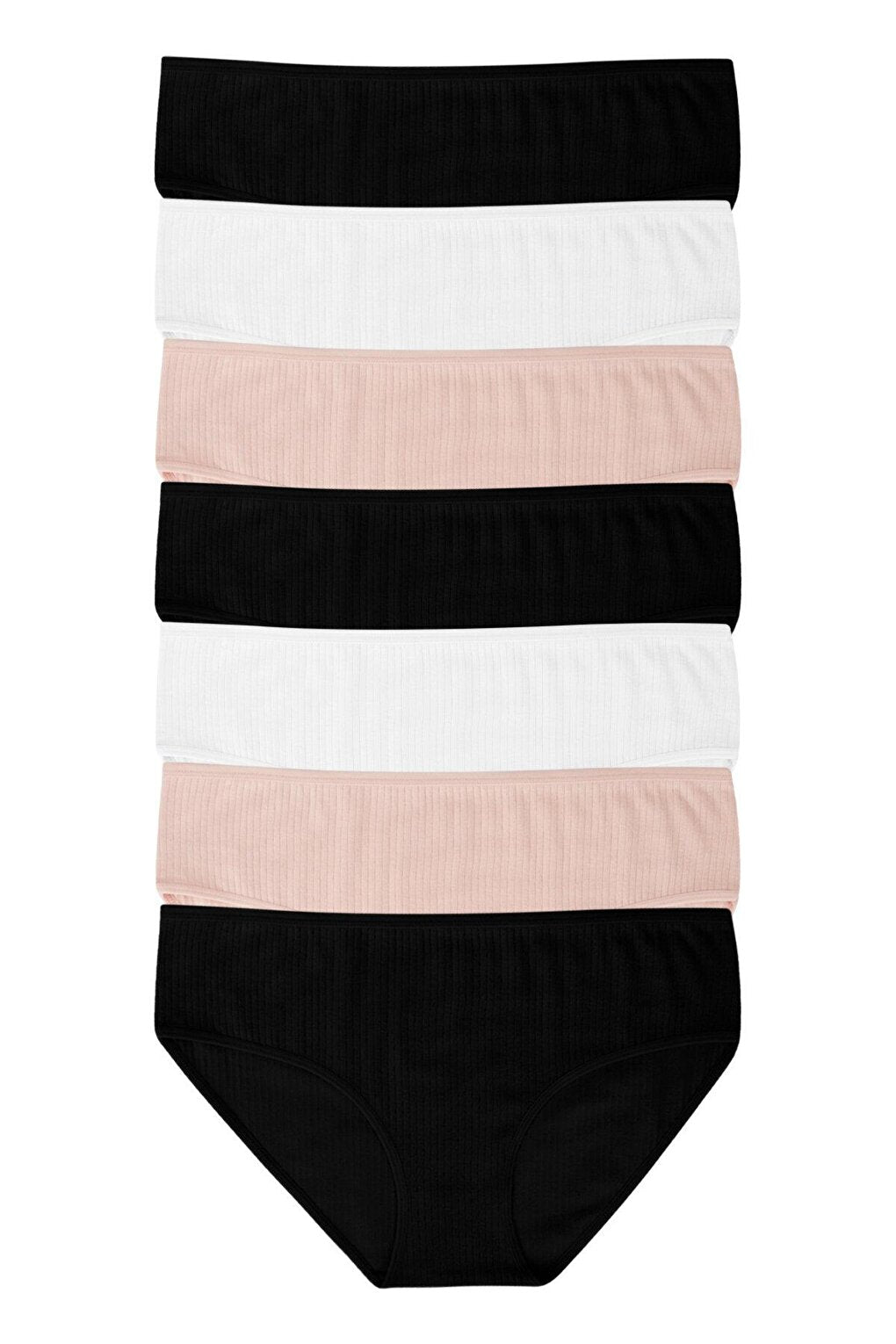 Women's Ribbed 7-Piece Panties