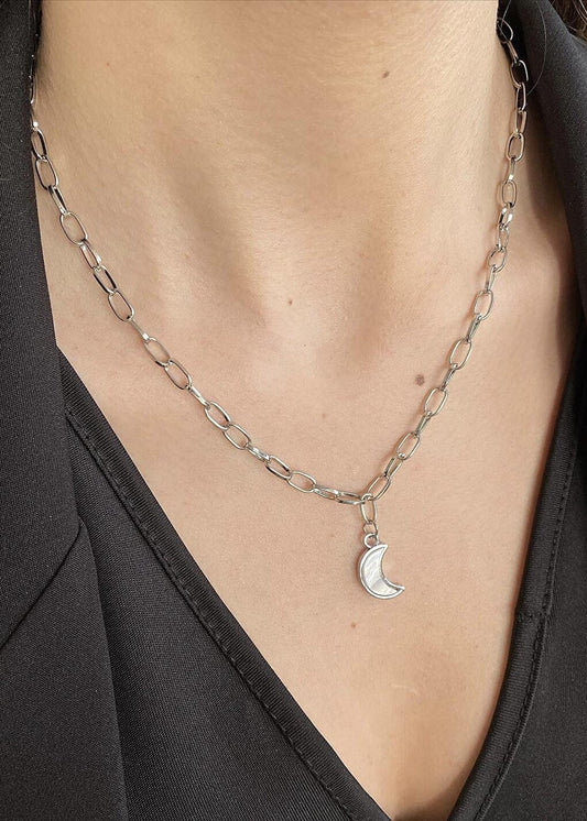 Women's Moon Chain Necklace