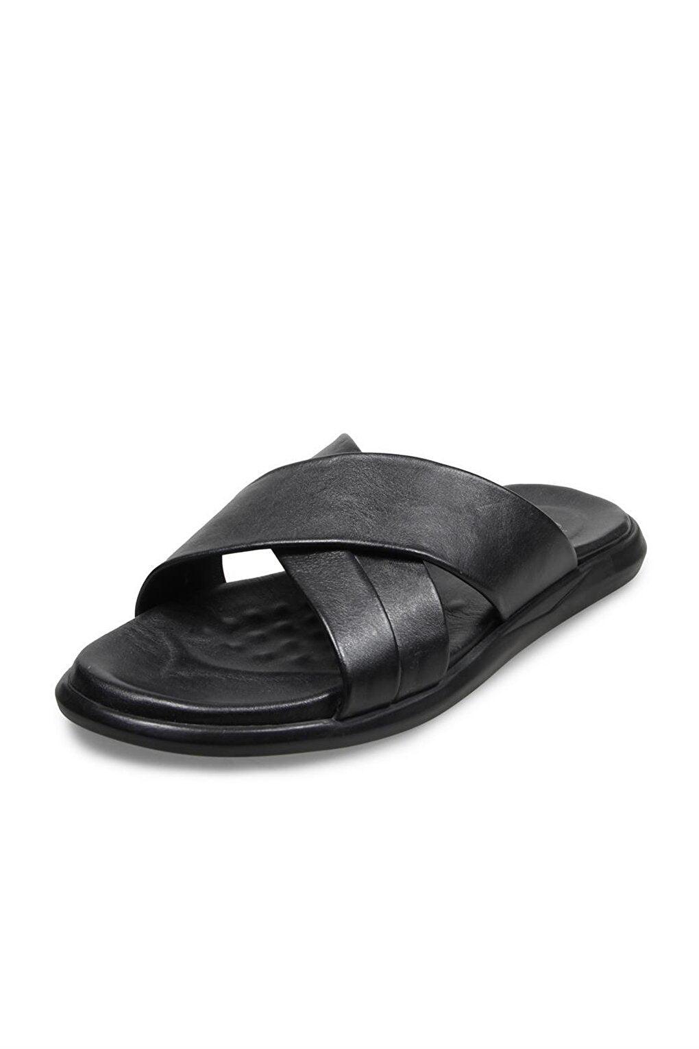 Men's Black Slippers Shoes