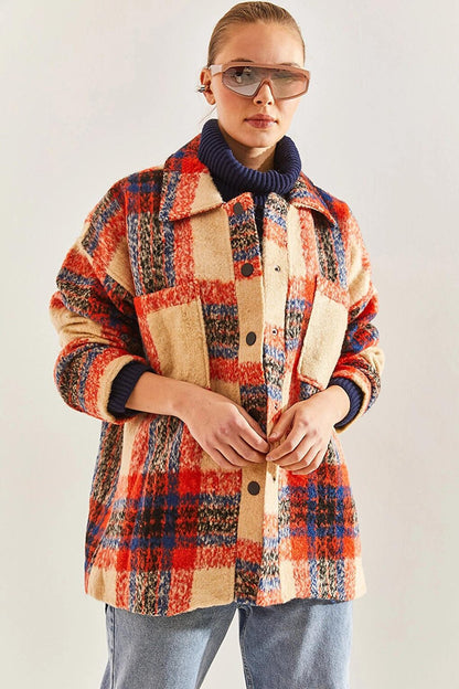 Women's Plaid Patterned Jacket