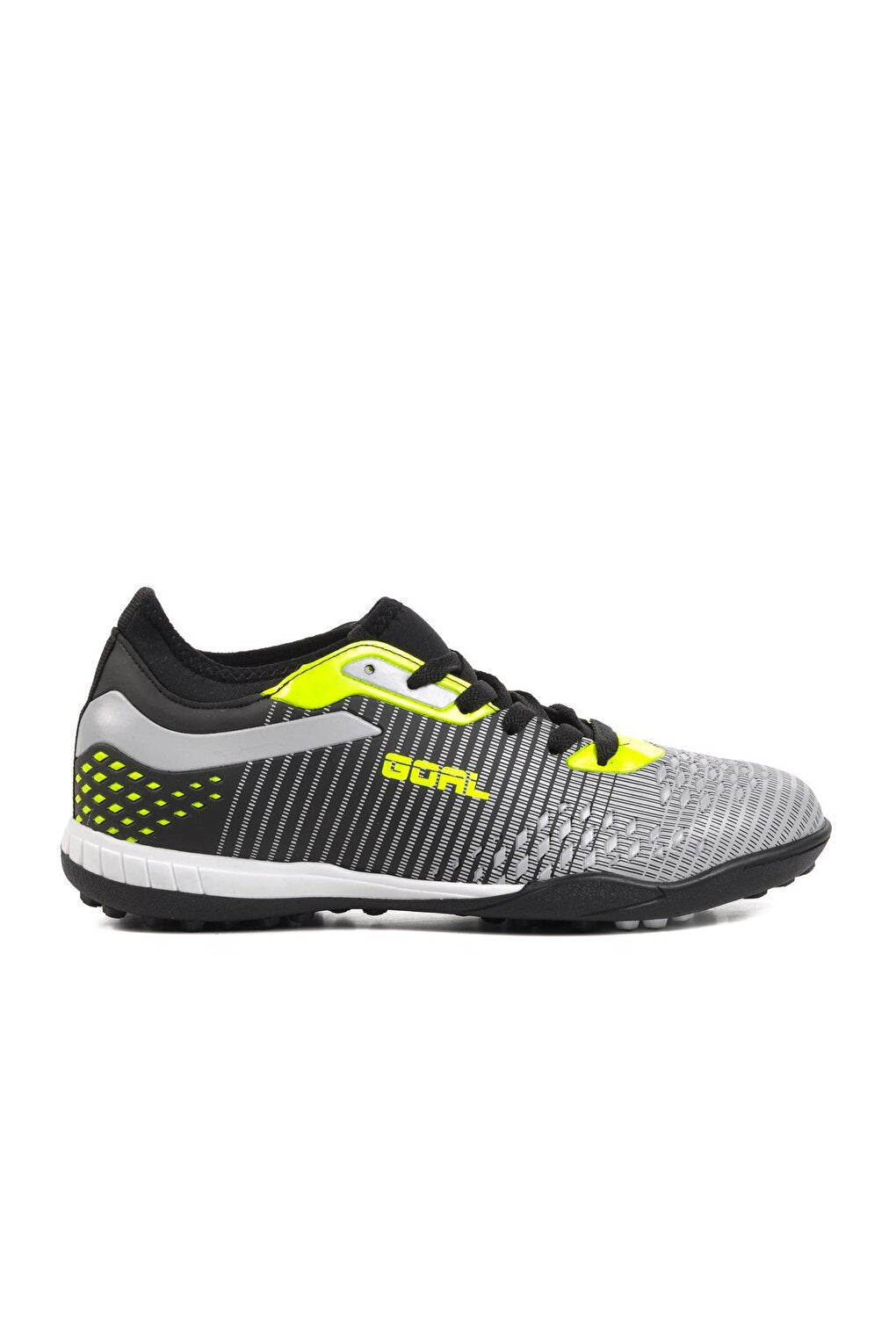 1011 Black-Grey-Neon Yellow Unisex Astroturf Field Shoes