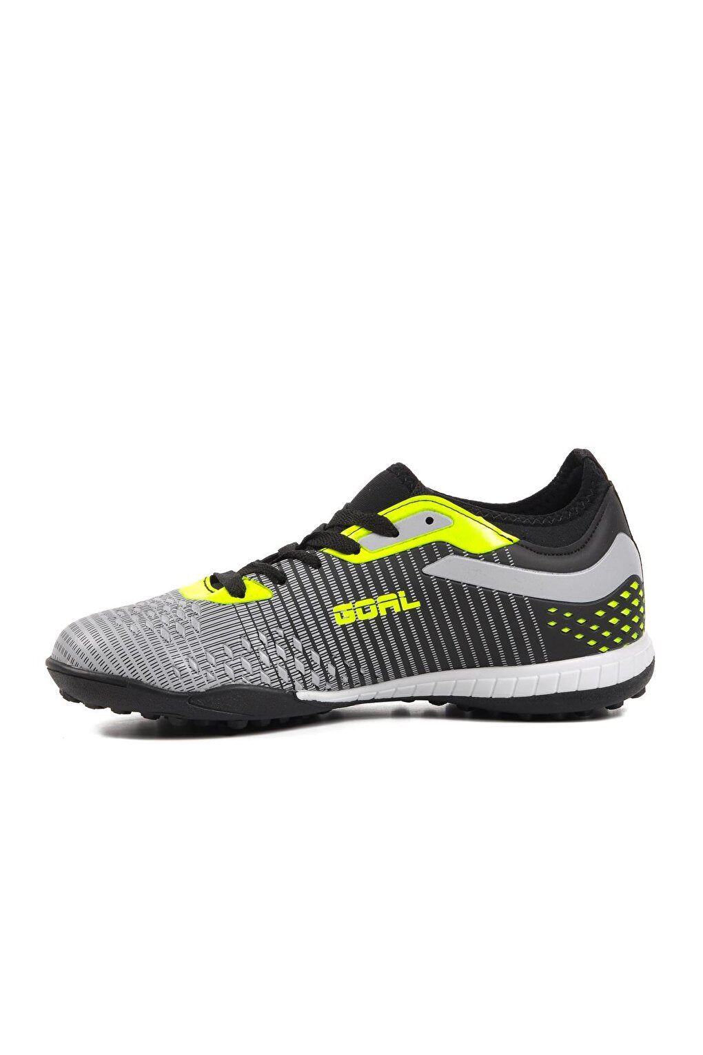 1011 Black-Grey-Neon Yellow Unisex Astroturf Field Shoes