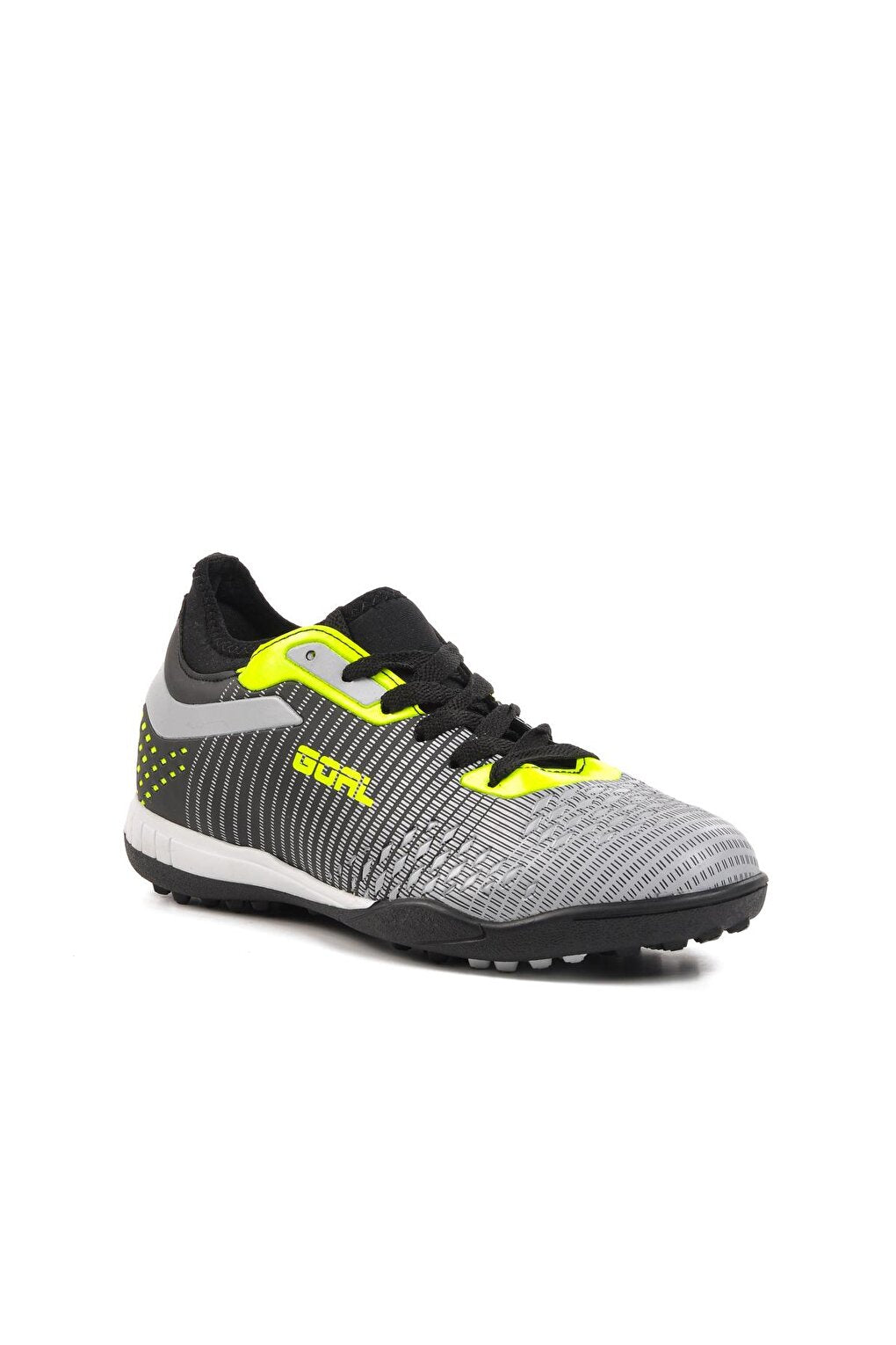 1011 Black-Grey-Neon Yellow Unisex Astroturf Field Shoes