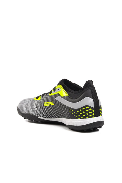 1011 Black-Grey-Neon Yellow Unisex Astroturf Field Shoes