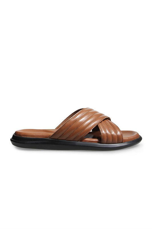 Men's Tan Slippers Shoes