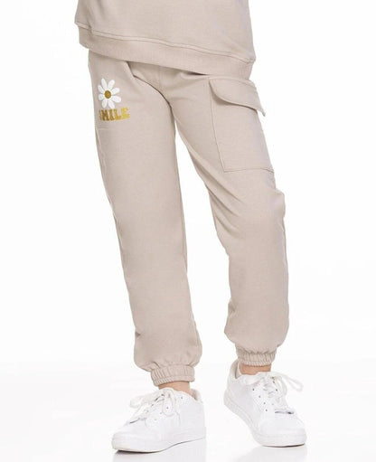 Smile Printed Cargo Pocket Sweatpants 54937