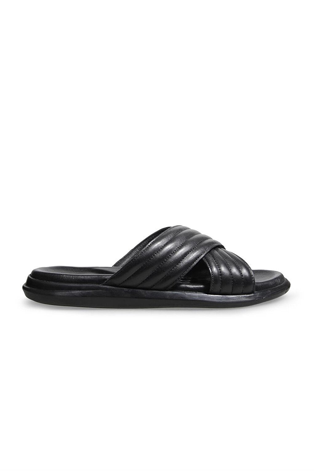 Men's Black Slippers Shoes