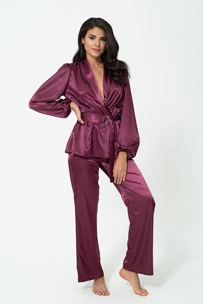 2-Piece Purple Pajama Set, Both Inside and Outside