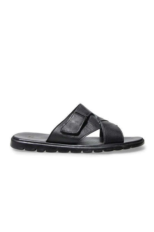 Men's Black Slipper Shoes