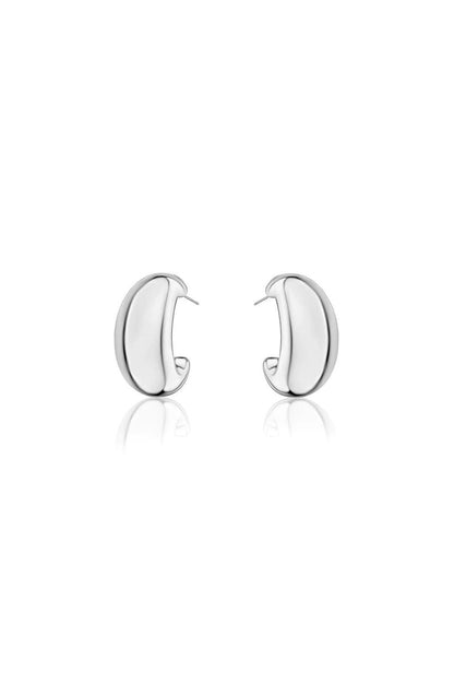 Halfmoon Chunky Hoop Earrings