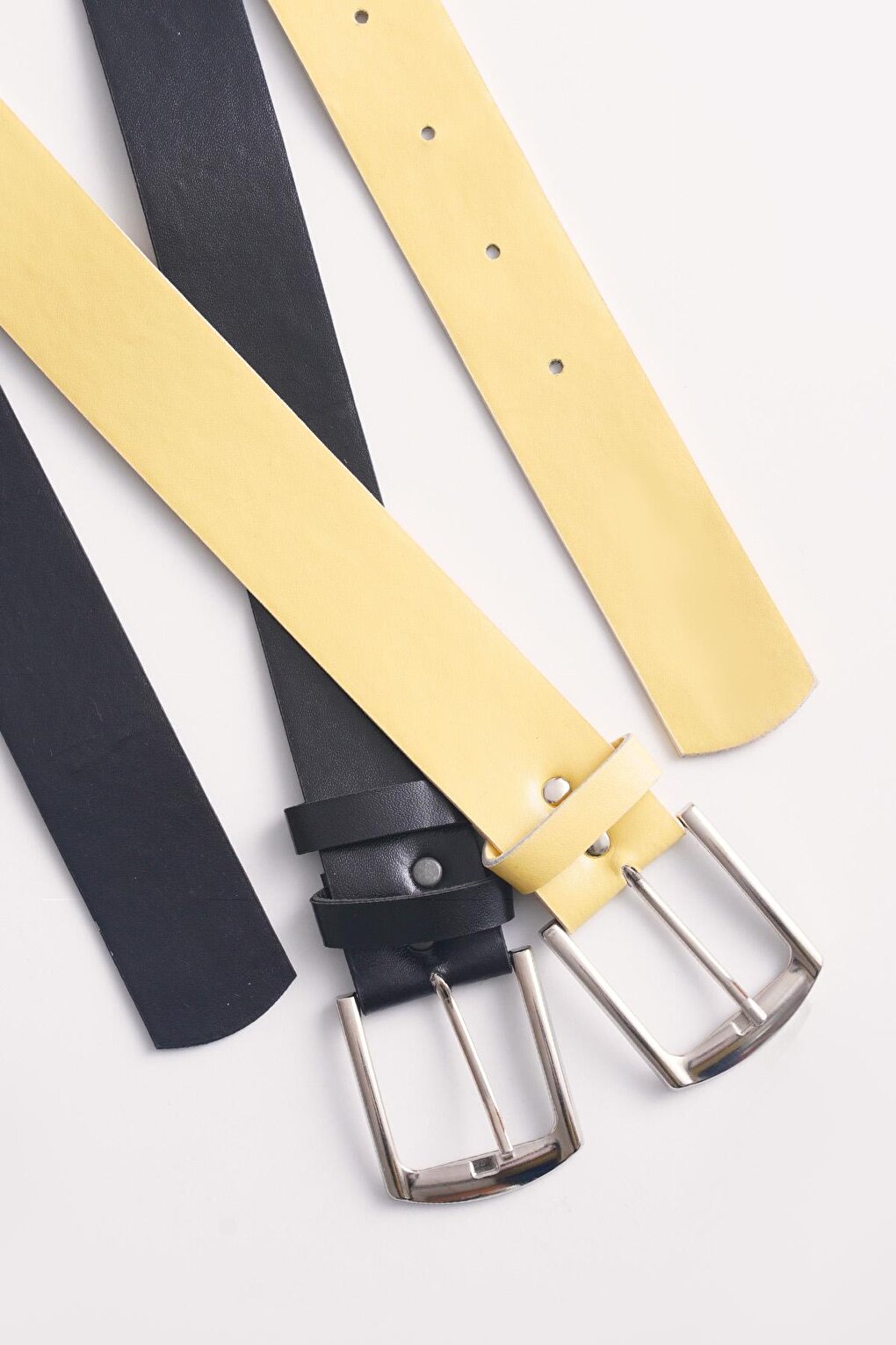 010141 Double Belt - Black - Yellow