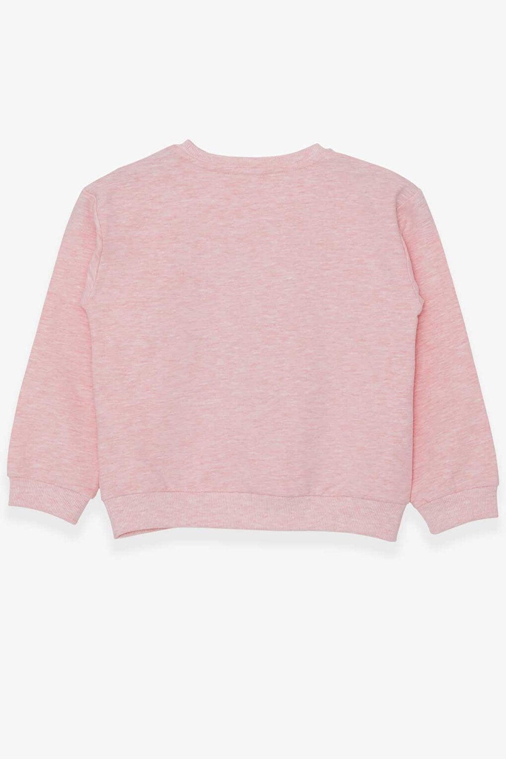 Girl's Sweatshirt Sequin Printed Salmon Melange (Ages 9-14)