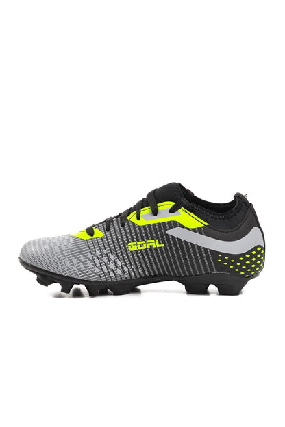 1011 Black-Grey-Neon Yellow Unisex Football Boots