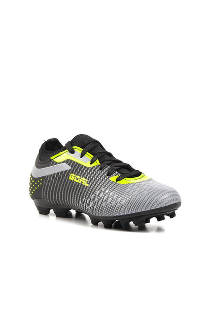 1011 Black-Grey-Neon Yellow Unisex Football Boots