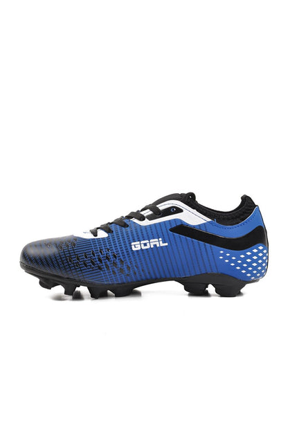 1011 Sax-Black-White Unisex Football Boots