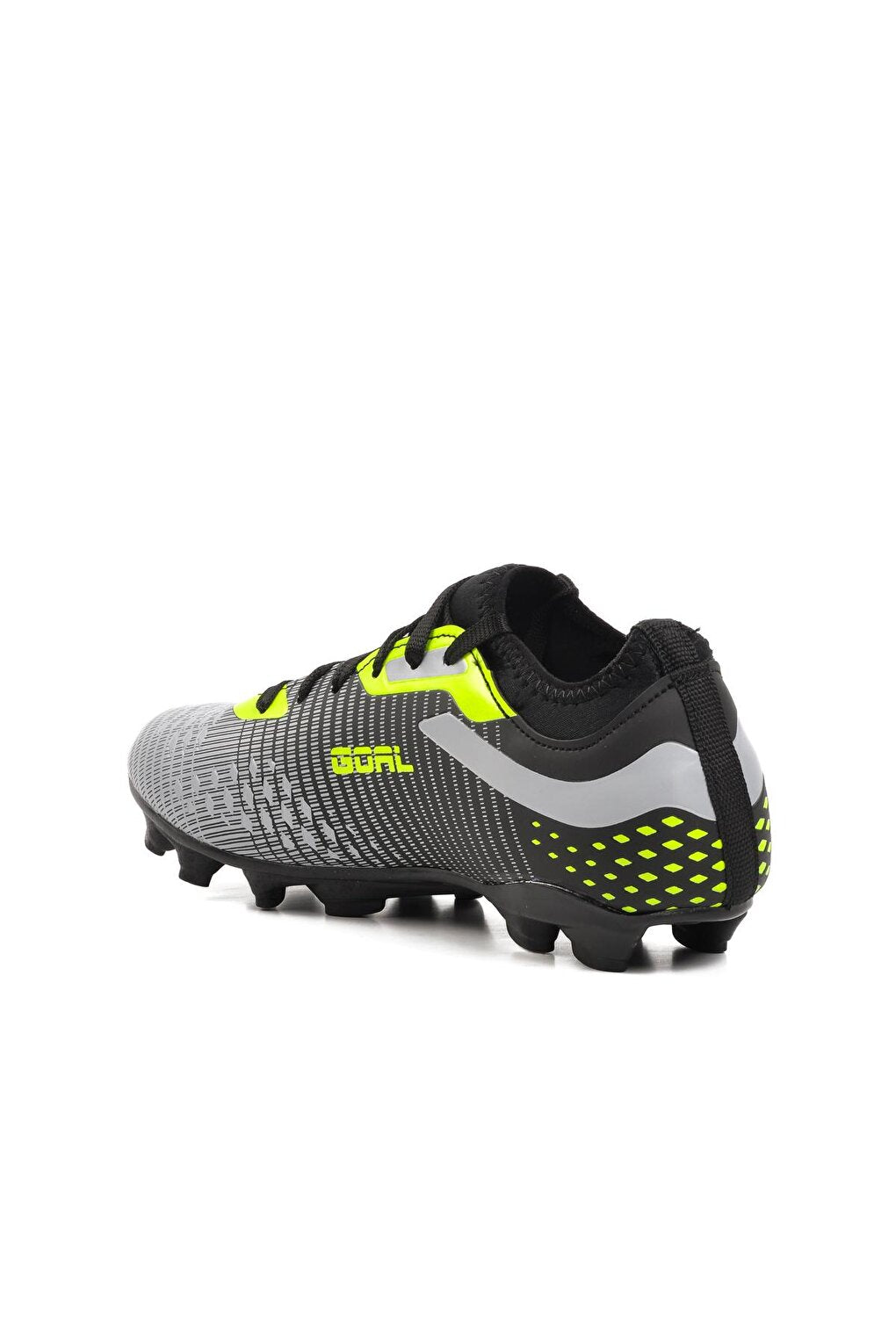 1011 Black-Grey-Neon Yellow Unisex Football Boots