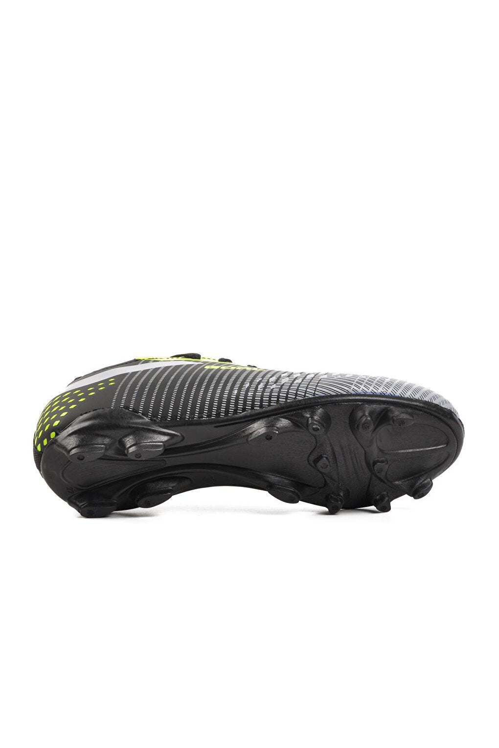 1011 Black-Grey-Neon Yellow Unisex Football Boots