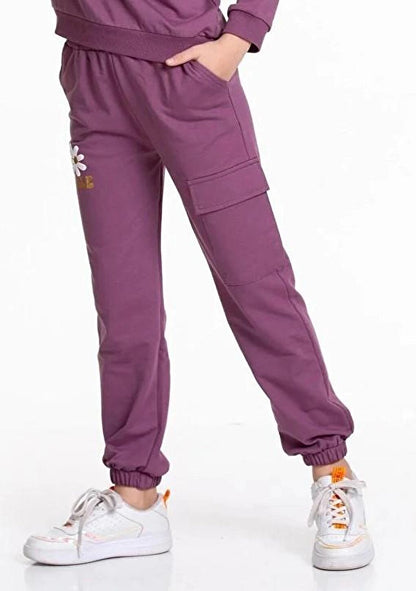 Smile Printed Cargo Pocket Sweatpants 54937