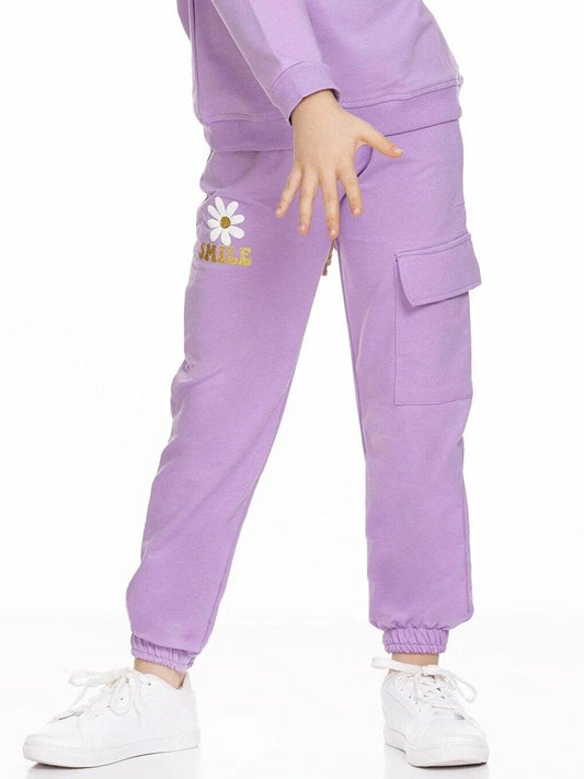 Smile Printed Cargo Pocket Sweatpants 54937