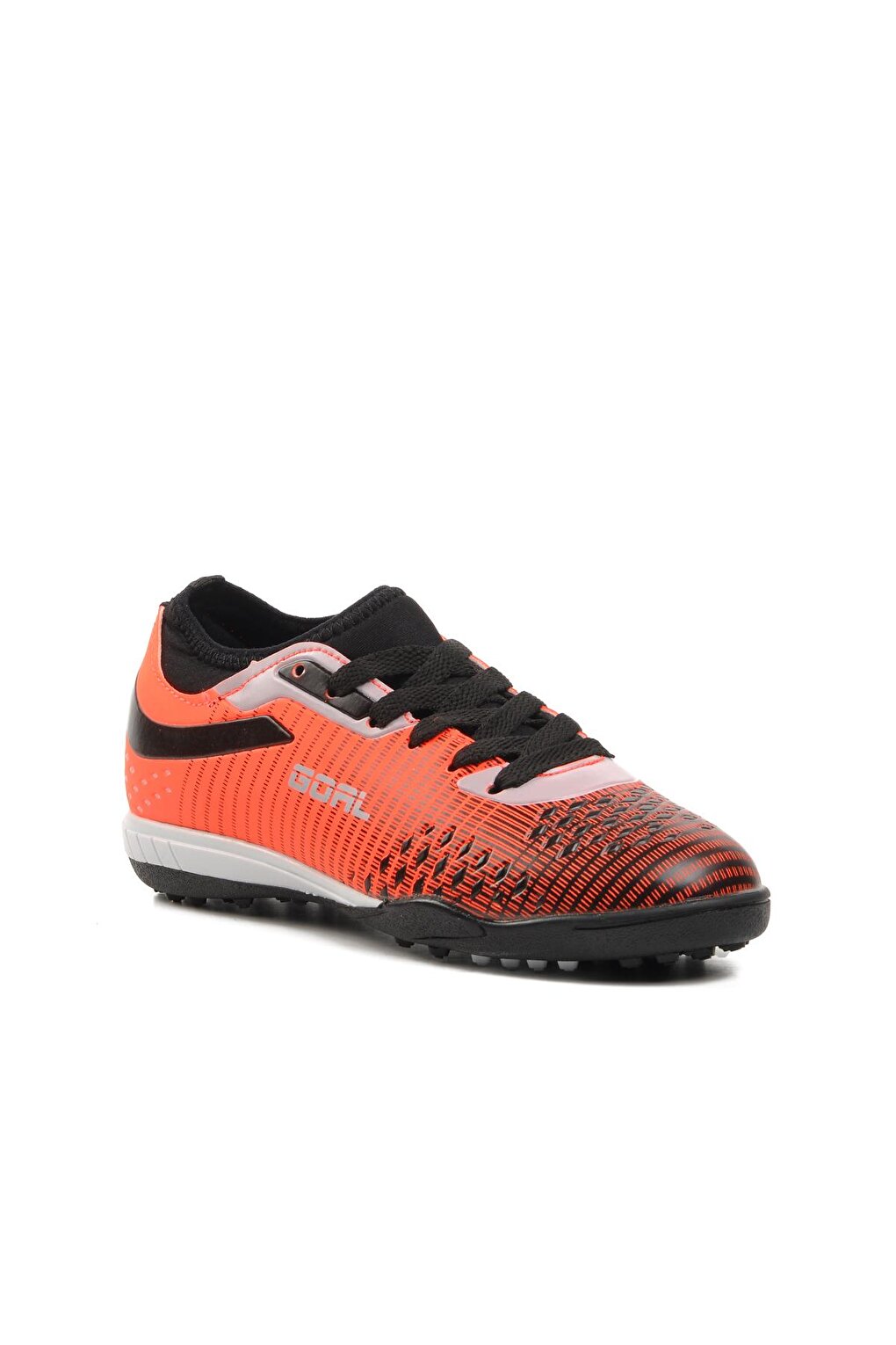 1011-F Orange-Black-White Children's Astroturf Field Shoes