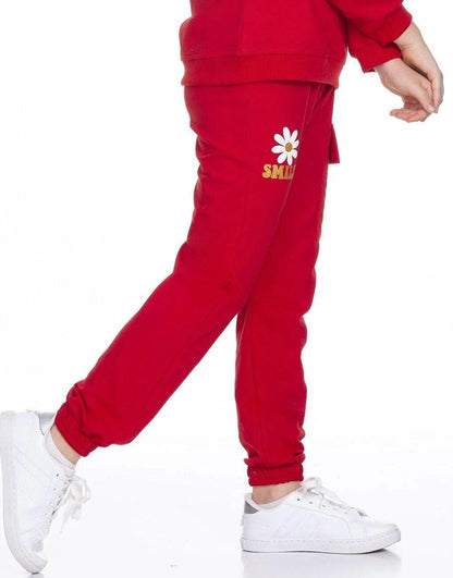 Smile Printed Cargo Pocket Sweatpants 54937