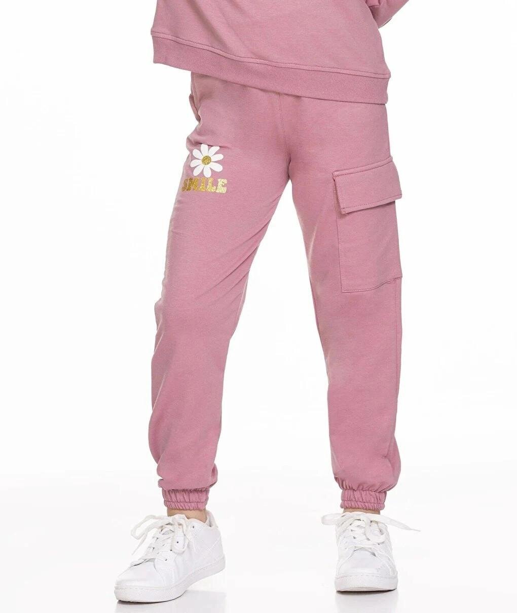 Smile Printed Cargo Pocket Sweatpants 54937