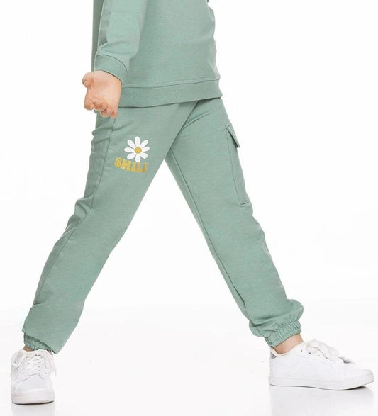 Smile Printed Cargo Pocket Sweatpants 54937