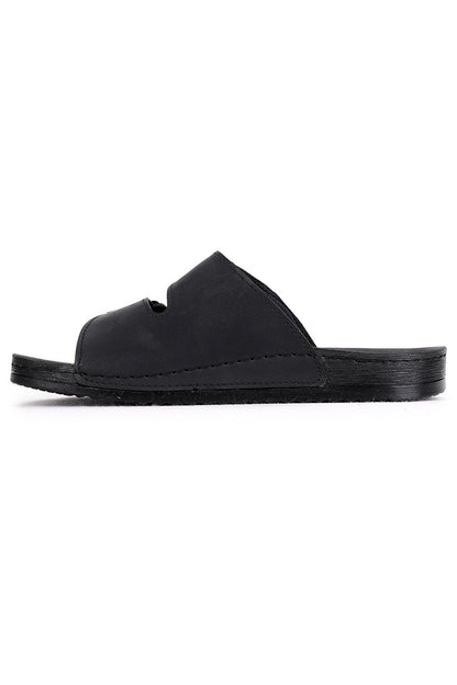 Casual Men's Belted Slippers Ary 36-473