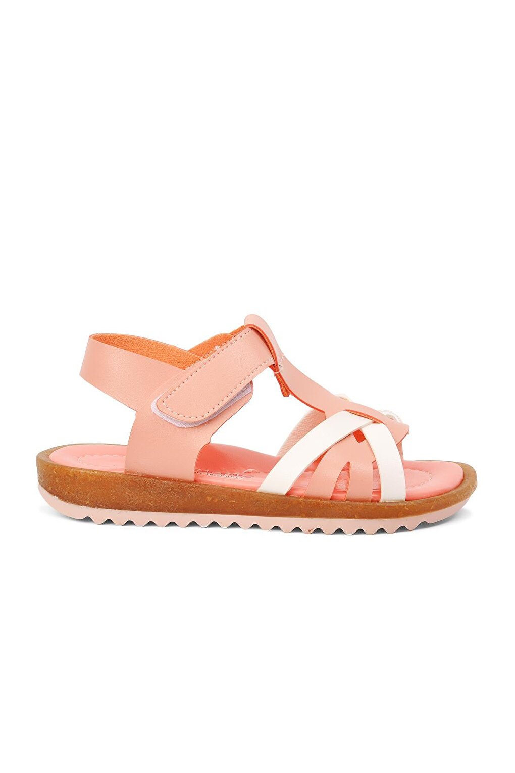 22Y07-P Powder Velcro Girls Sandals