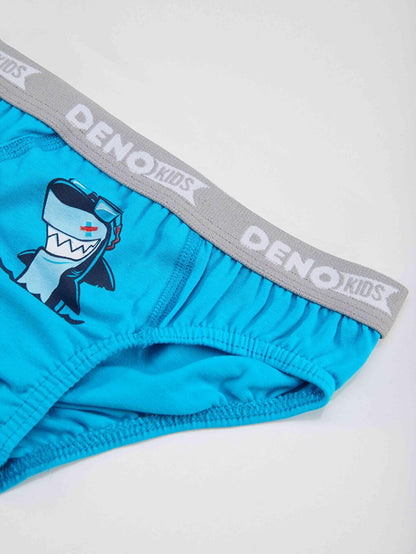 Shark Boy's Blue Athlete Slip Set