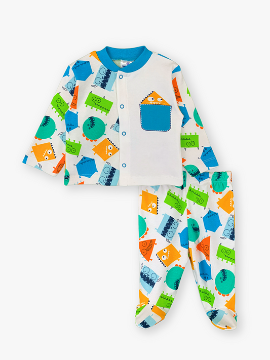 Crew Neck Long Sleeve Baby Boy Suit