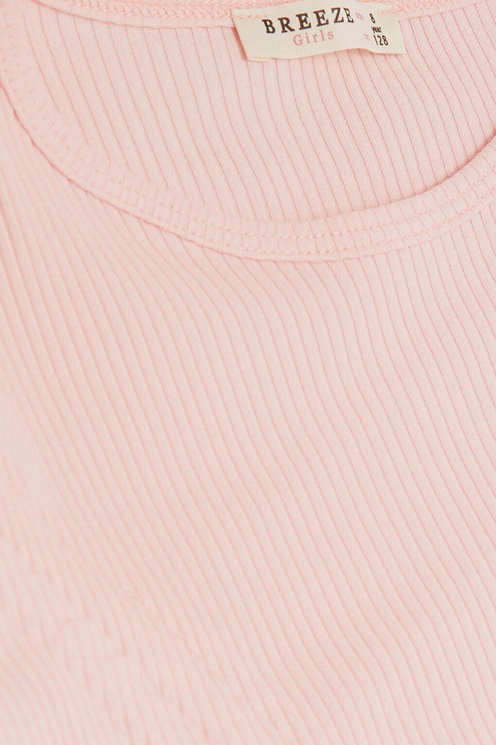 Girl's Long Sleeve T-Shirt Gathered Pink (Age 8)