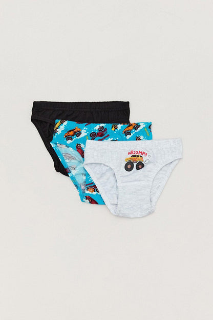 Printed 3-Piece Boys' Slip Panties