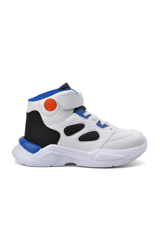 985 White-Black-Saks Boys' Basketball Shoes