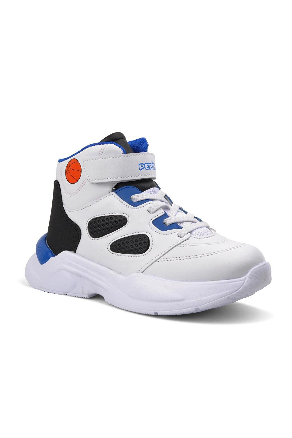 985 White-Black-Saks Boys' Basketball Shoes