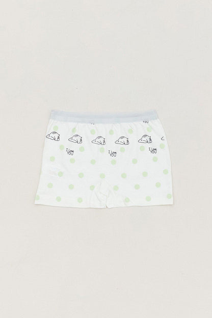 Printed Girl's 6-Piece Boxer