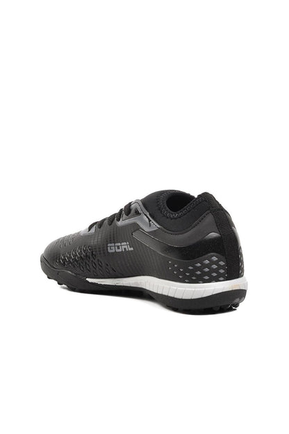 1011-F Black-Smoked Children's Astroturf Field Shoes