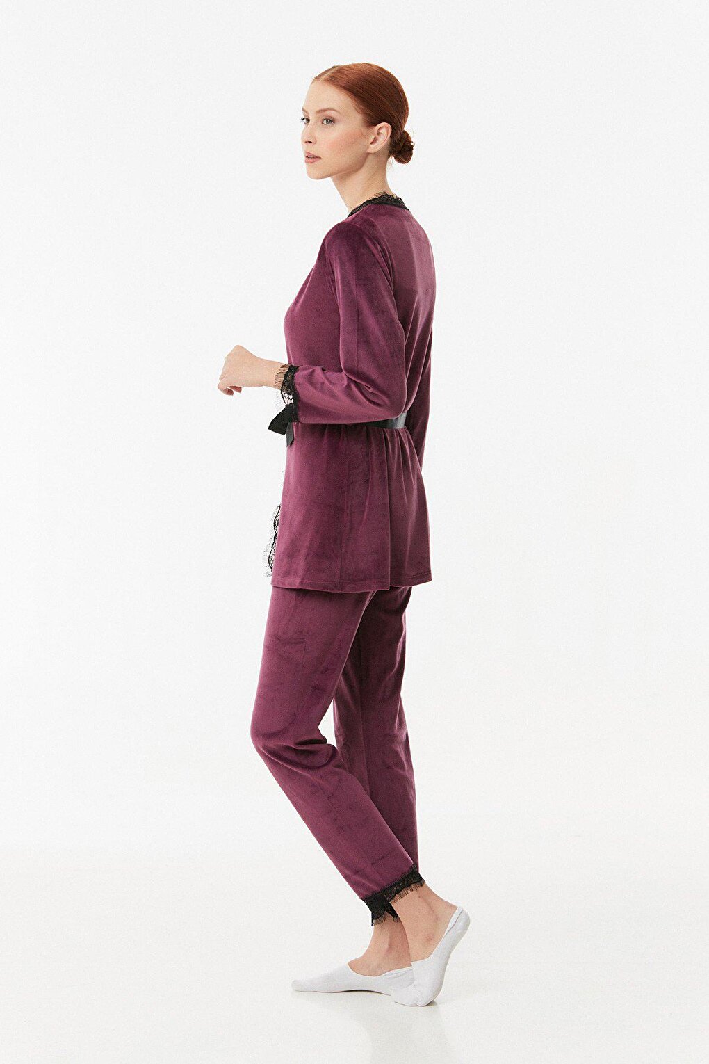 Basic Velvet 3-Piece Pajama Set