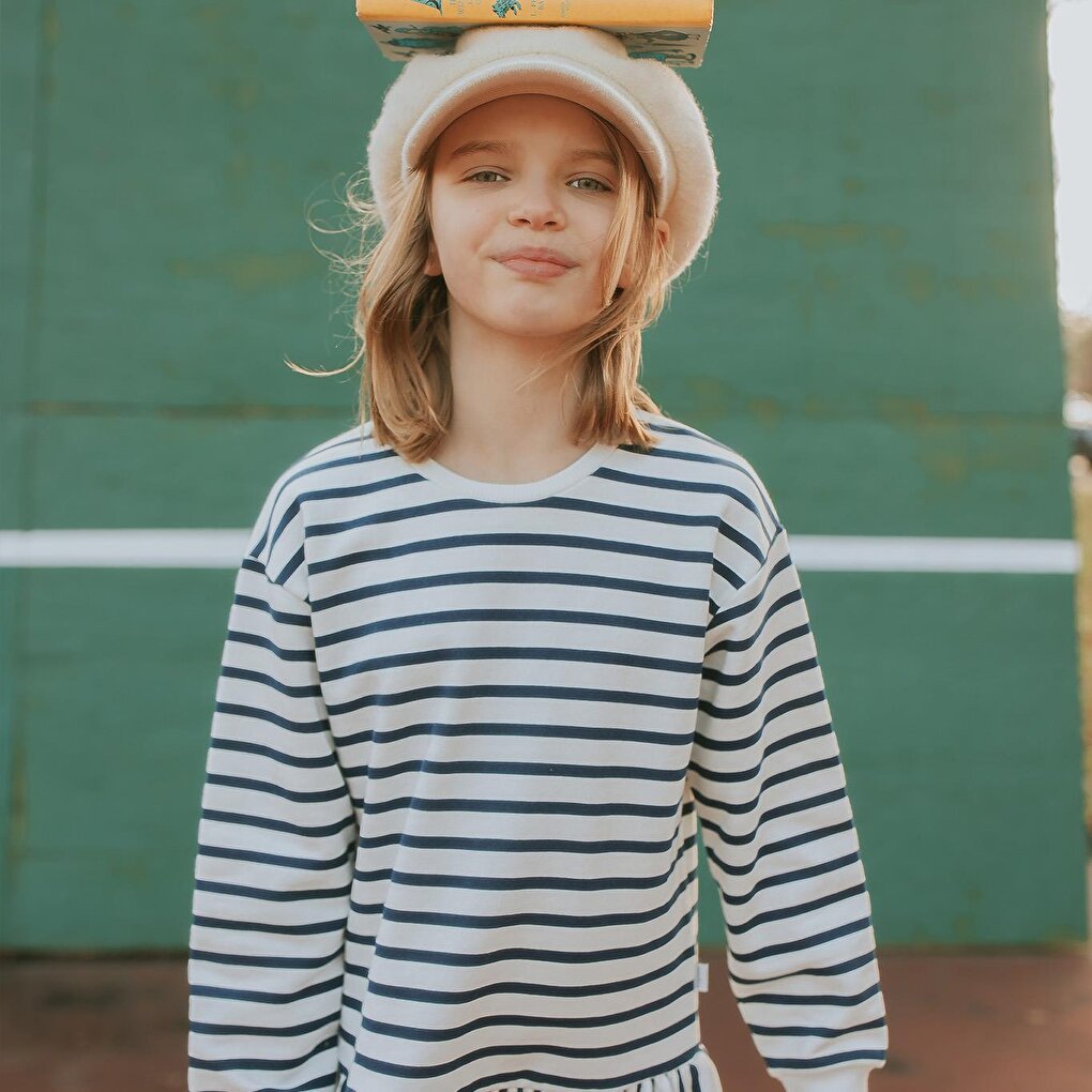 Striped Futter Dress